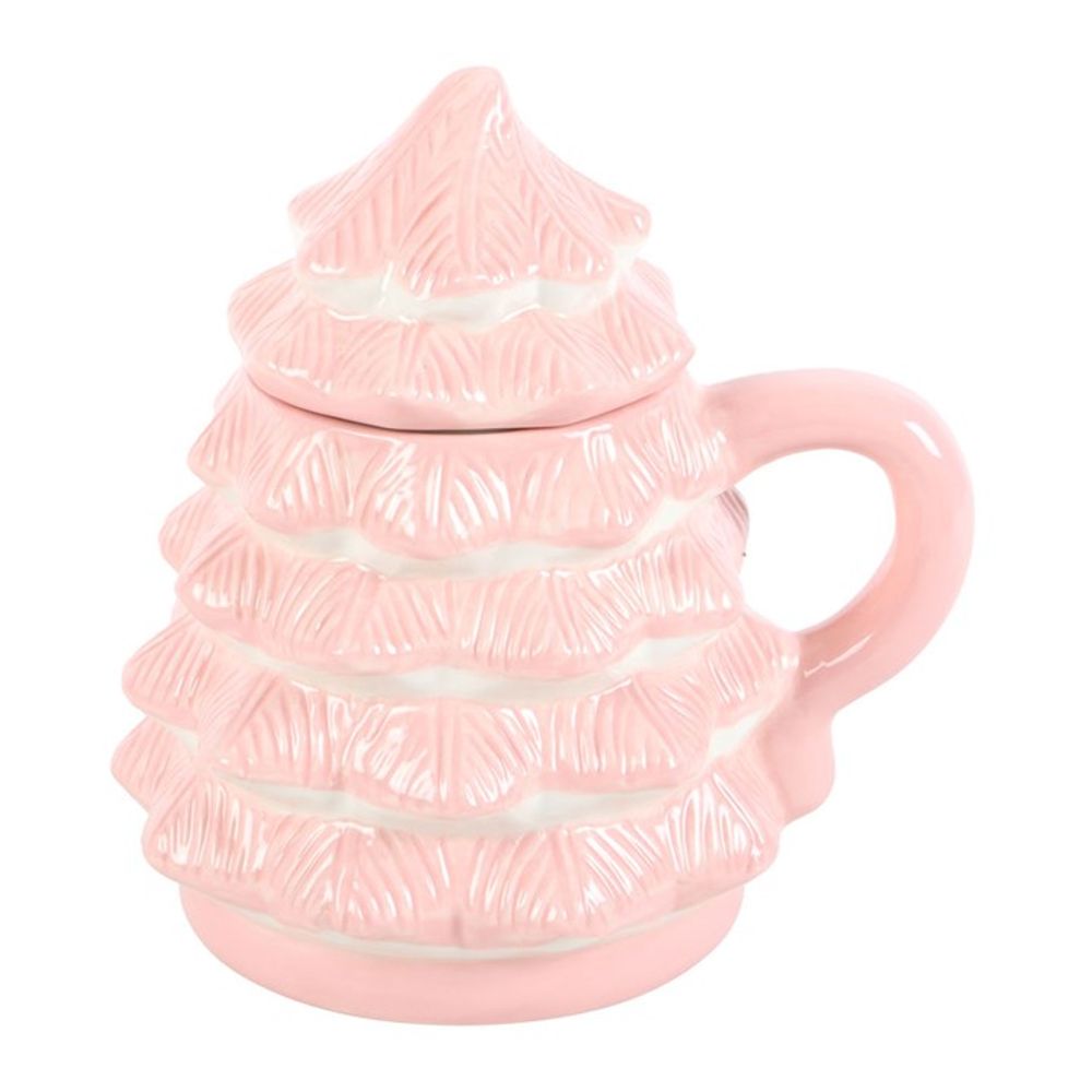 Pink (Sugar Plum) Christmas Tree Shaped Mug