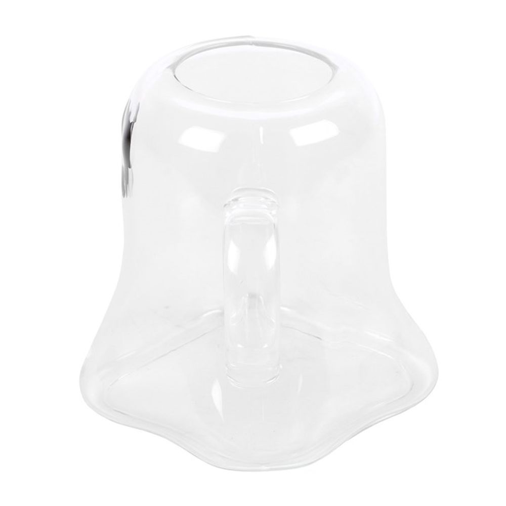 Ghost Shaped Halloween Glass Mug