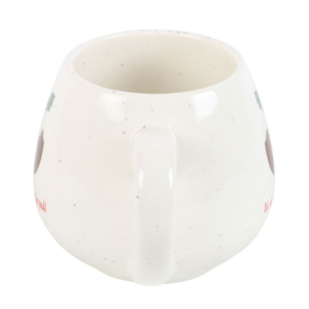'All Good in the Pud' Rounded Christmas Mug
