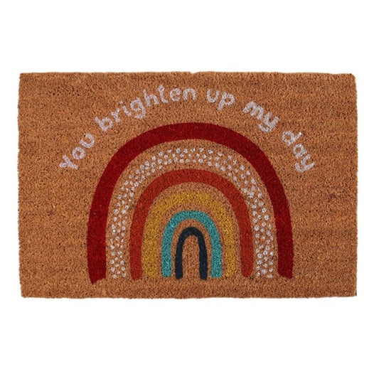 Rainbow Natural Doormat - UK Only