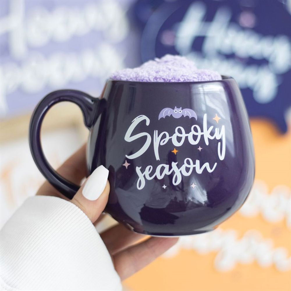 Spooky Season Halloween Mug and Socks Gift Set