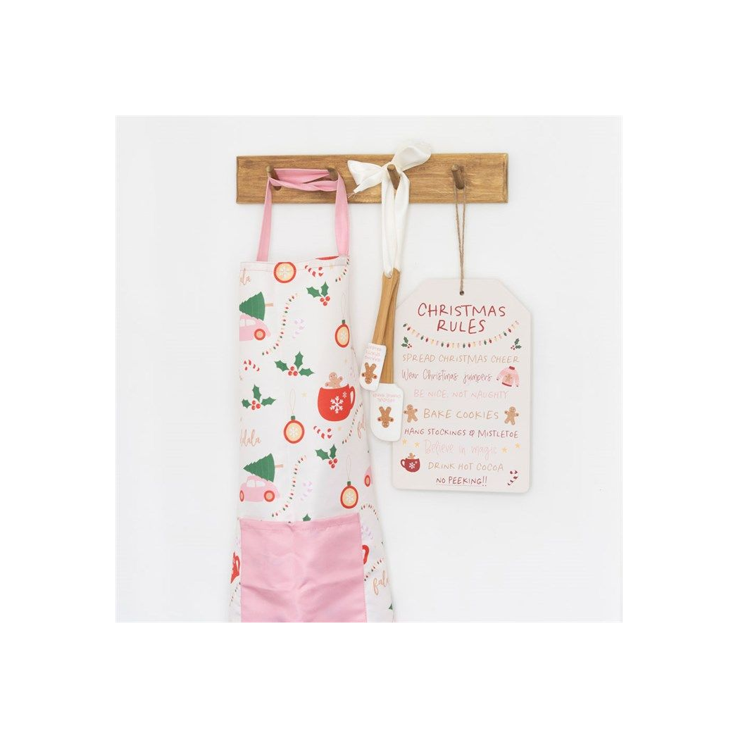 Sugarplum Fun Christmas Rules Wooden Hanging Sign