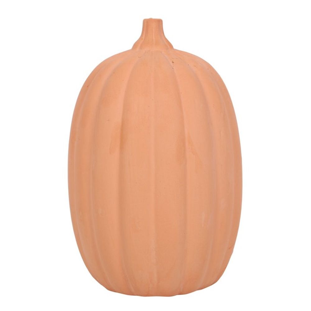 30cm Terracotta Halloween (Tealight) Pumpkin Ornament