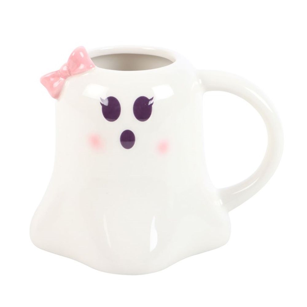 Miss Boo Ghost Shaped (Halloween) Mug with Bow