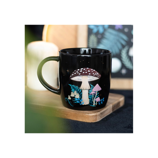 Dark Forest Mushroom Ceramic Mug