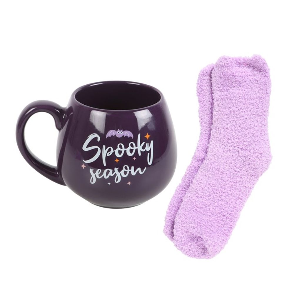Spooky Season Halloween Mug and Socks Gift Set