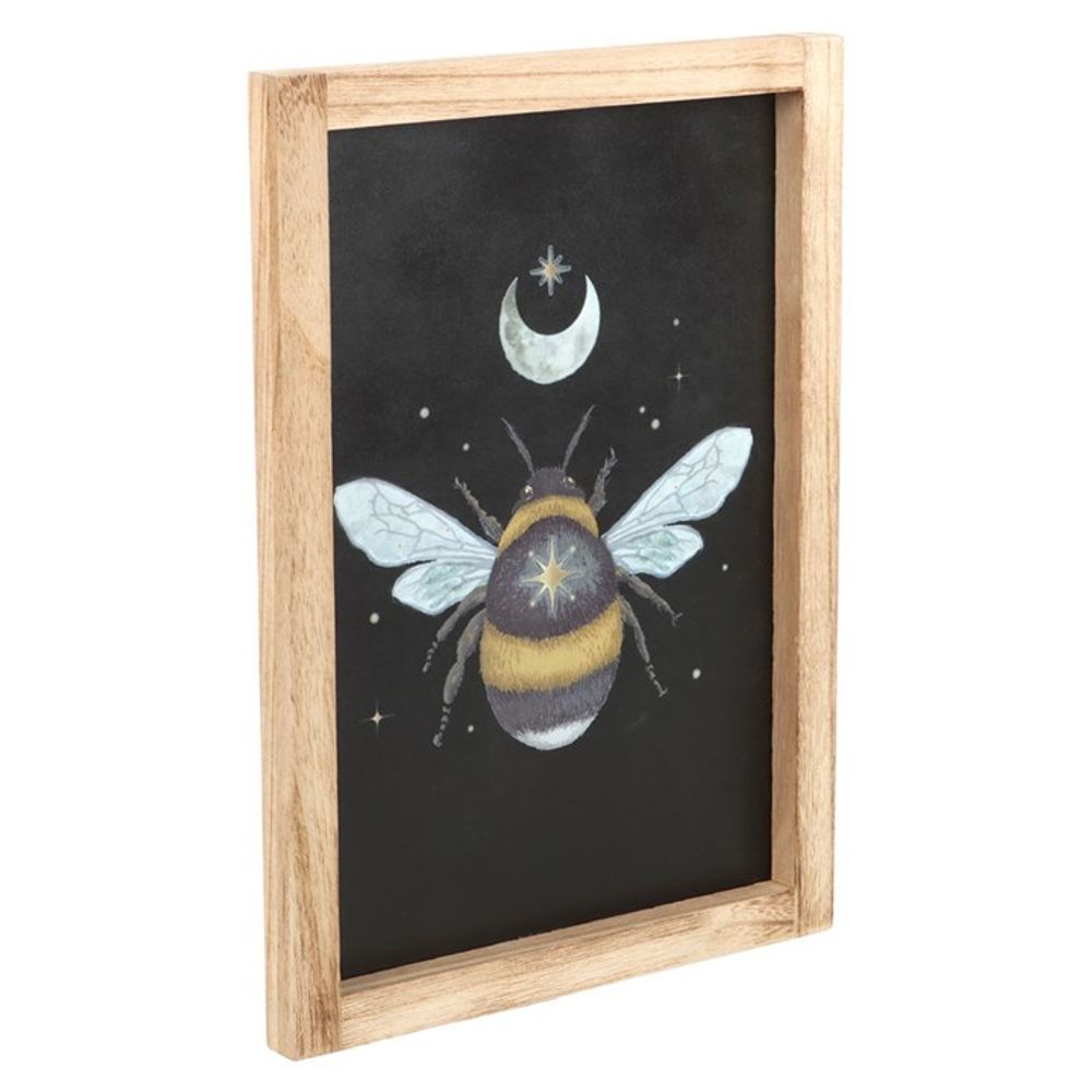Dark Forest Bee Framed Wall Print