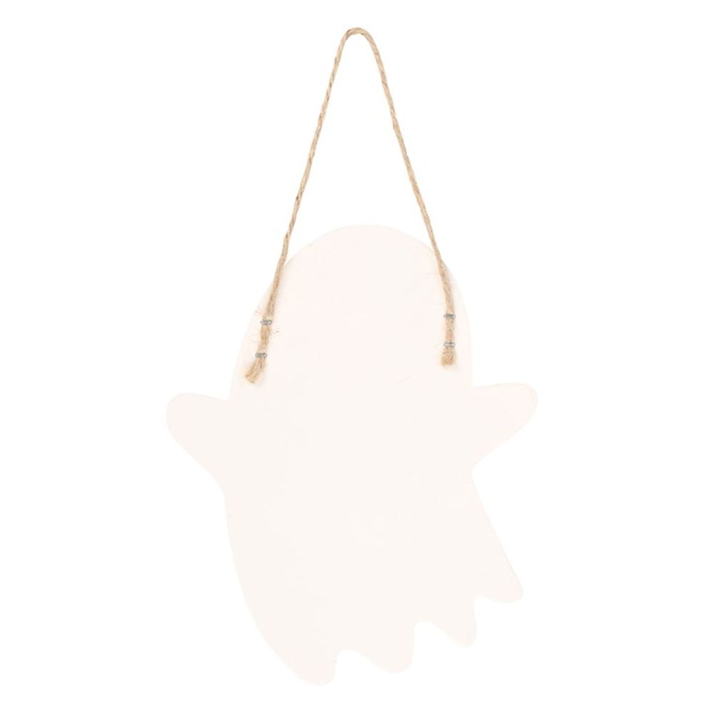 20cm Ghost Shaped Hanging Halloween Sign