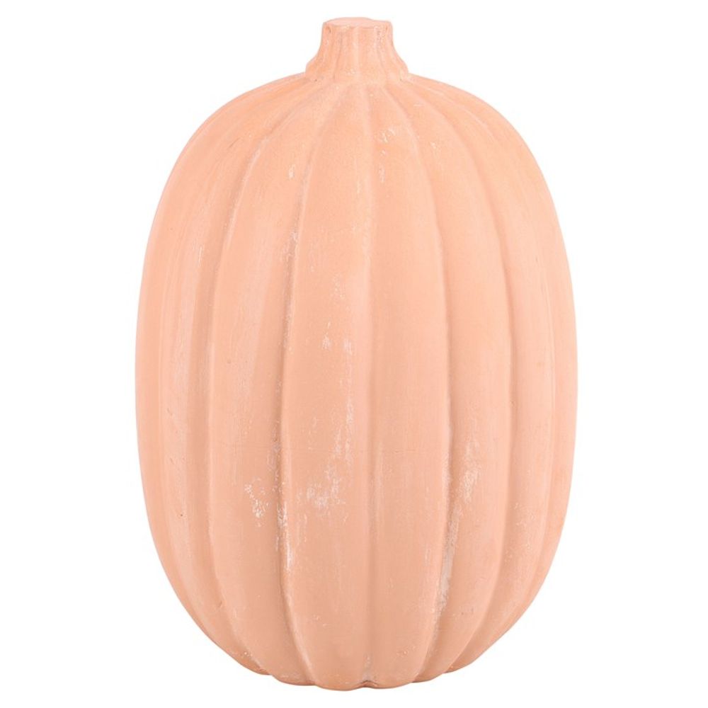 30cm Terracotta Pumpkin Ornament (Indoor/Outdoor use)