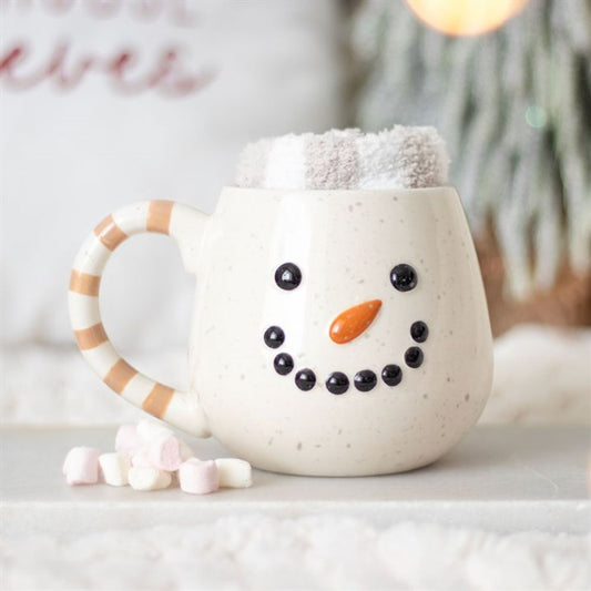 Snowman Mug and Socks Gift Set