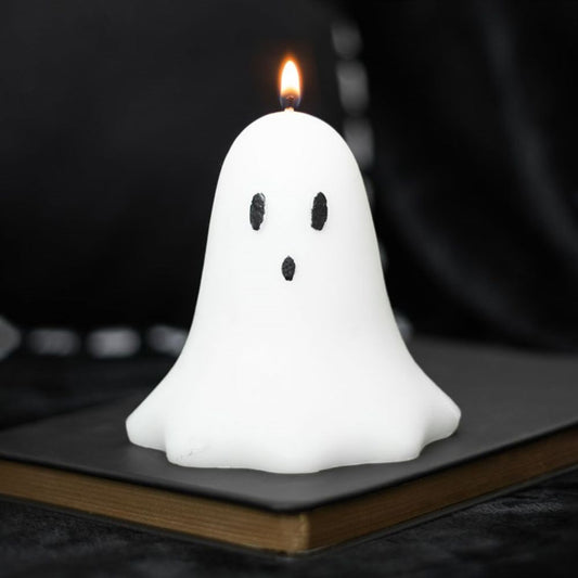 10cm Unscented Halloween Ghost Candle