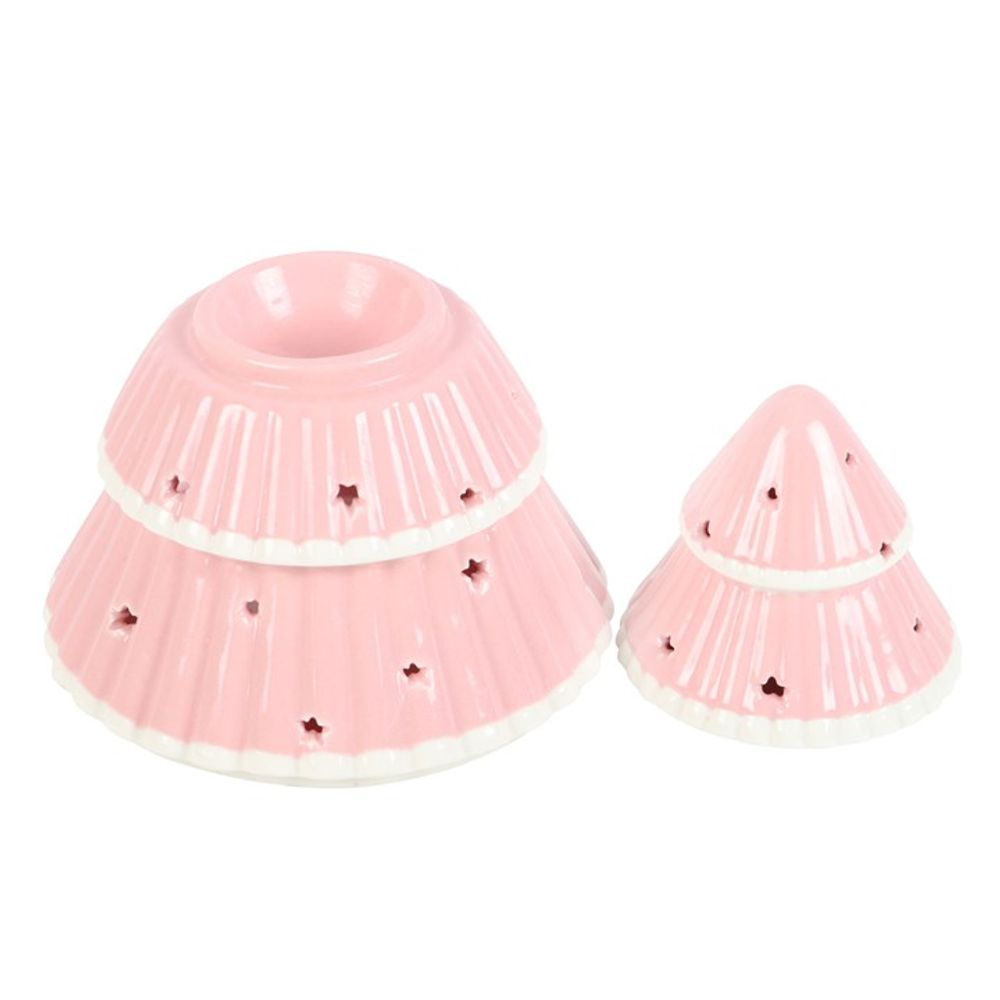 Pink Christmas Tree Oil/Wax Melt Burner - Due Back end June 2025