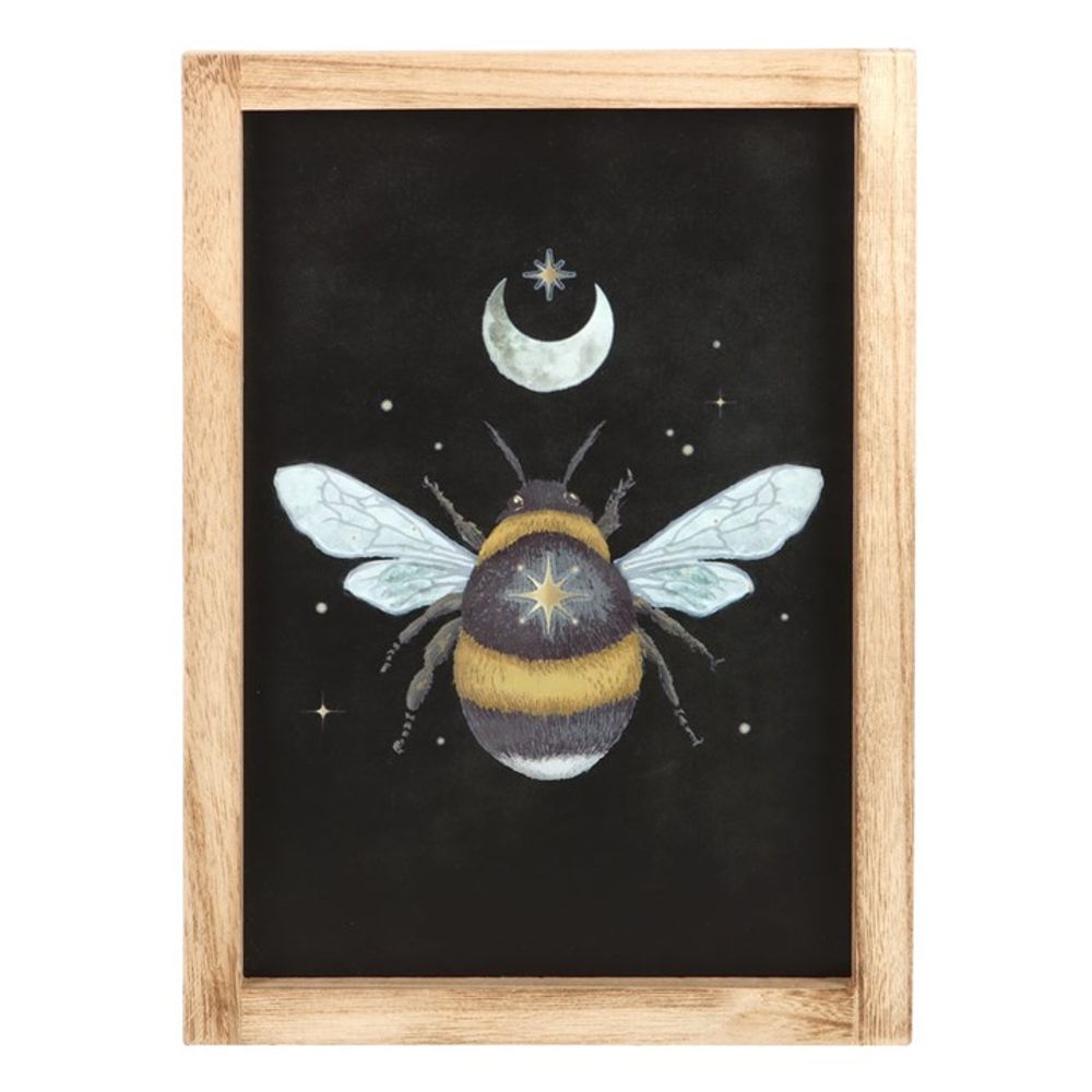 Dark Forest Bee Framed Wall Print