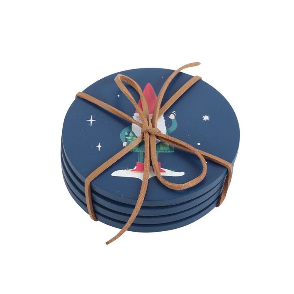 Gnome Sweet Gnome Coaster Set (Set of 4)
