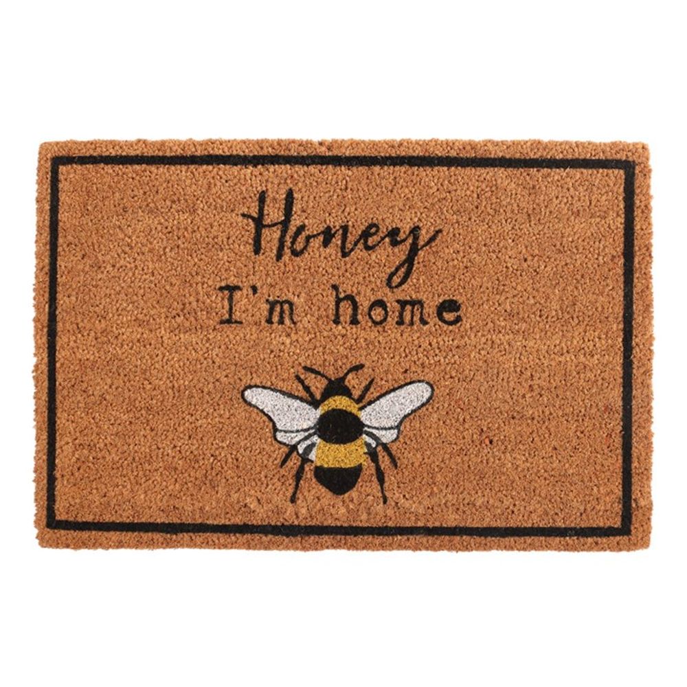 Honey I’m Home Natural Bee Doormat - UK Only