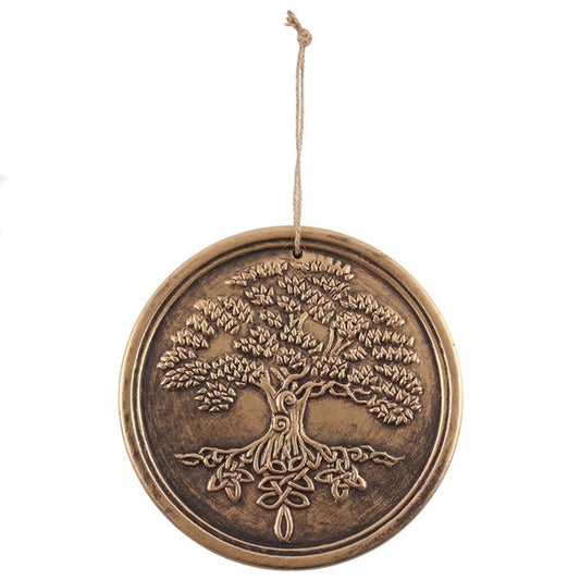 Bronze Terracotta Tree of Life Wall Plaque by Lisa Parker