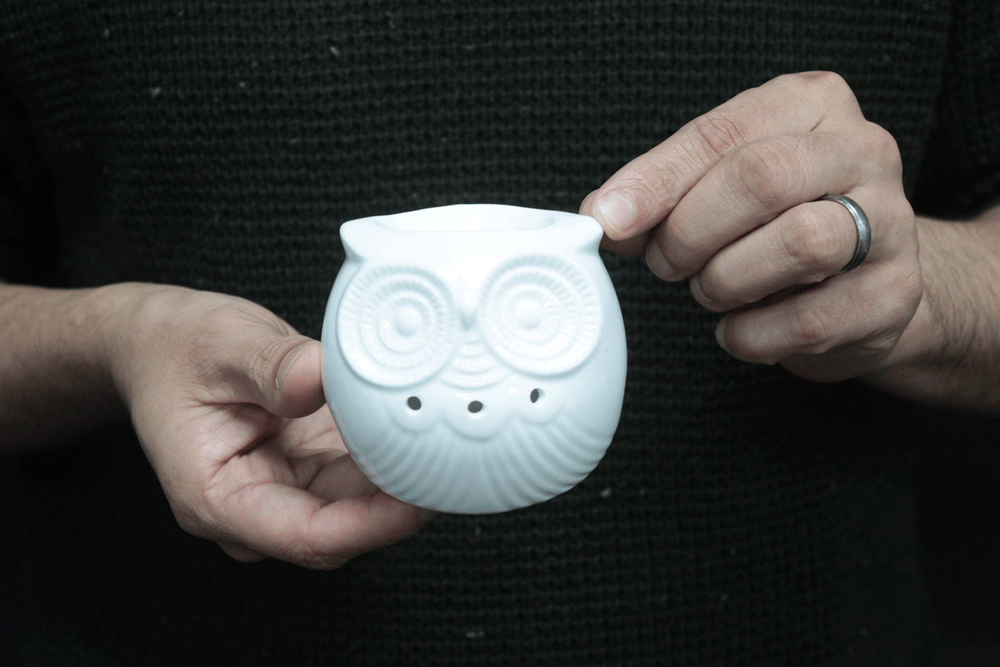 White Oil/Wax Melt Burner - Short Owl