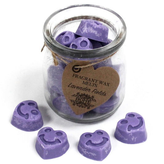 Soy Wax Melt Hearts - Lavender Fields