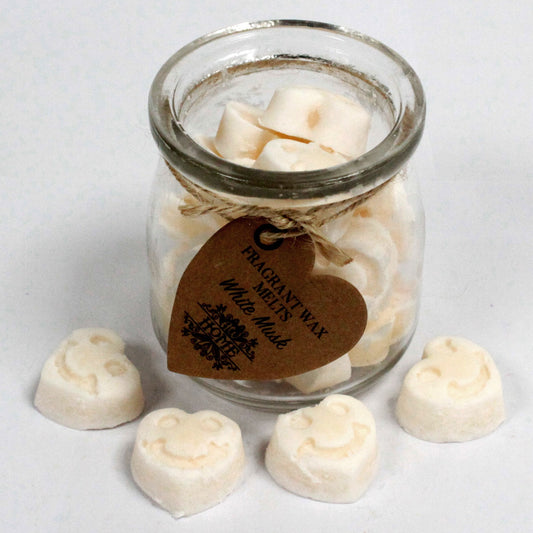 Soy Wax Melt Hearts - White Musk