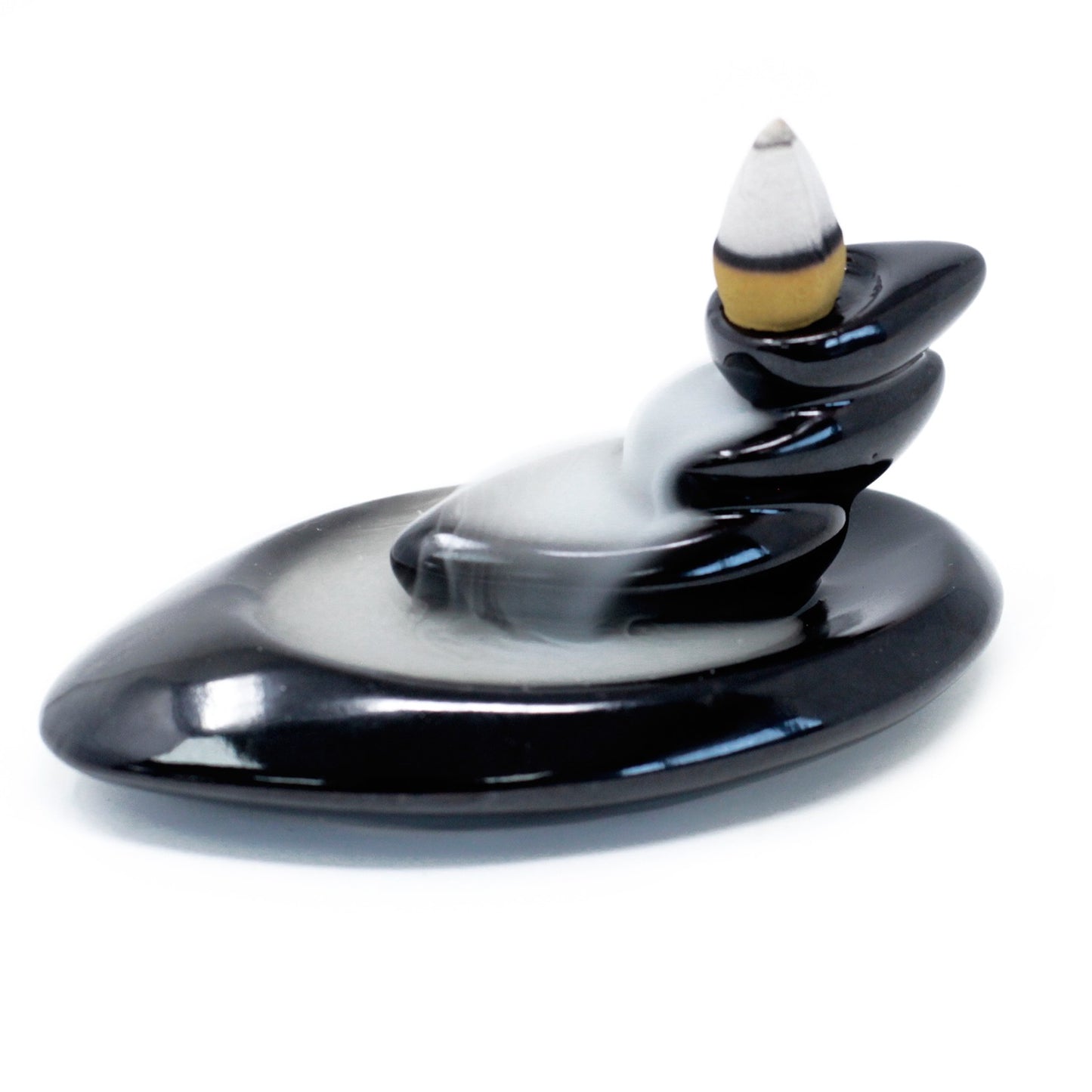 Ceramic Backflow Incense Burner - Small Pebbles