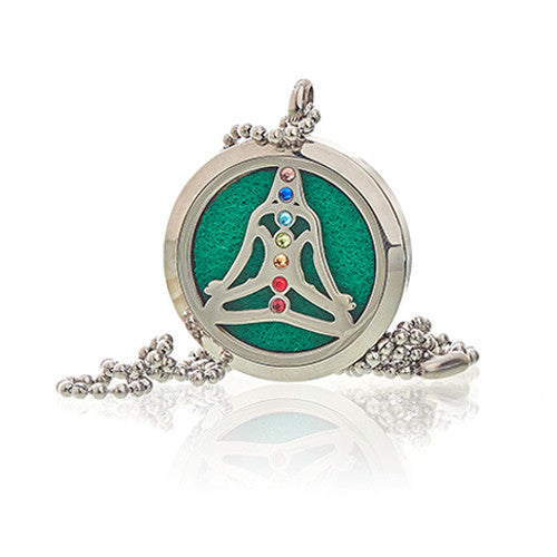 Aromatherapy Diffuser Necklace - Yoga Chakra (30mm)