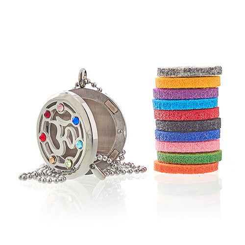 Aromatherapy Diffuser Necklace - Om Chakra (30mm)