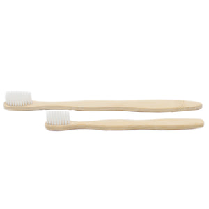 Family Bamboo Toothbrush Set of 4 (2 Adult and 2 Child) - Medium Soft