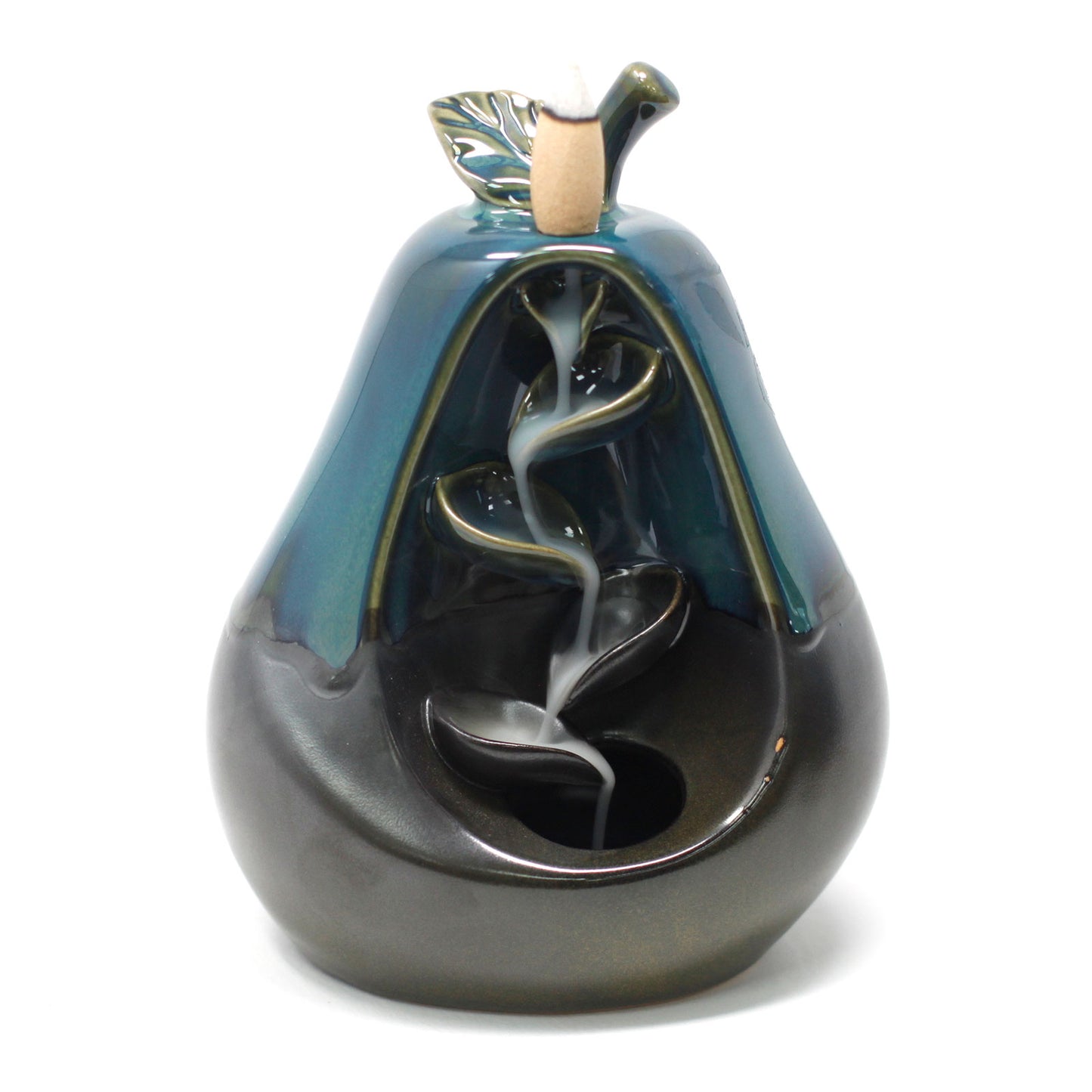 Ceramic Backflow Incense Burner - Pear