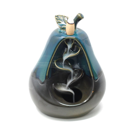 Ceramic Backflow Incense Burner - Pear