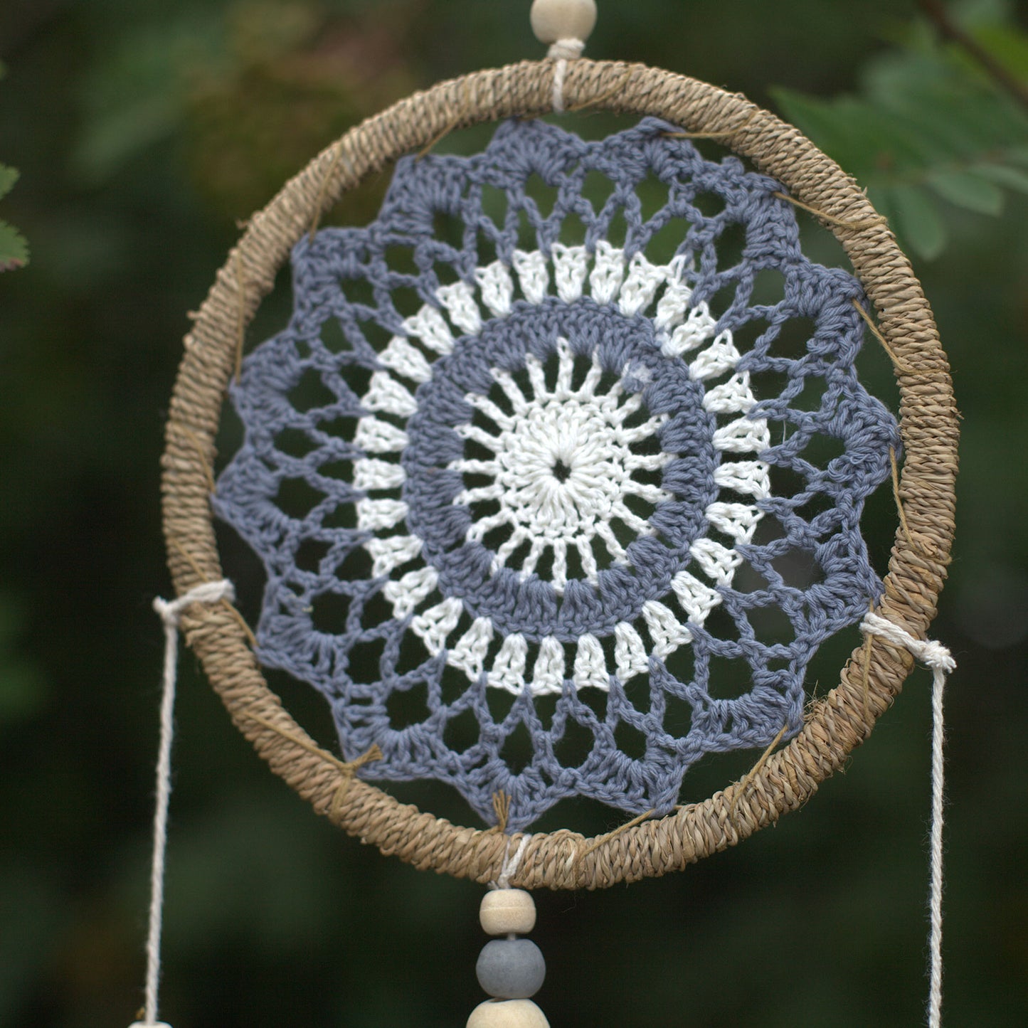 Hand Made Dream Catcher - Grey Elemental Spirits (Medium)