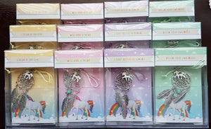 Enchanted Rainbow Unicorn Metal Dreamcatcher