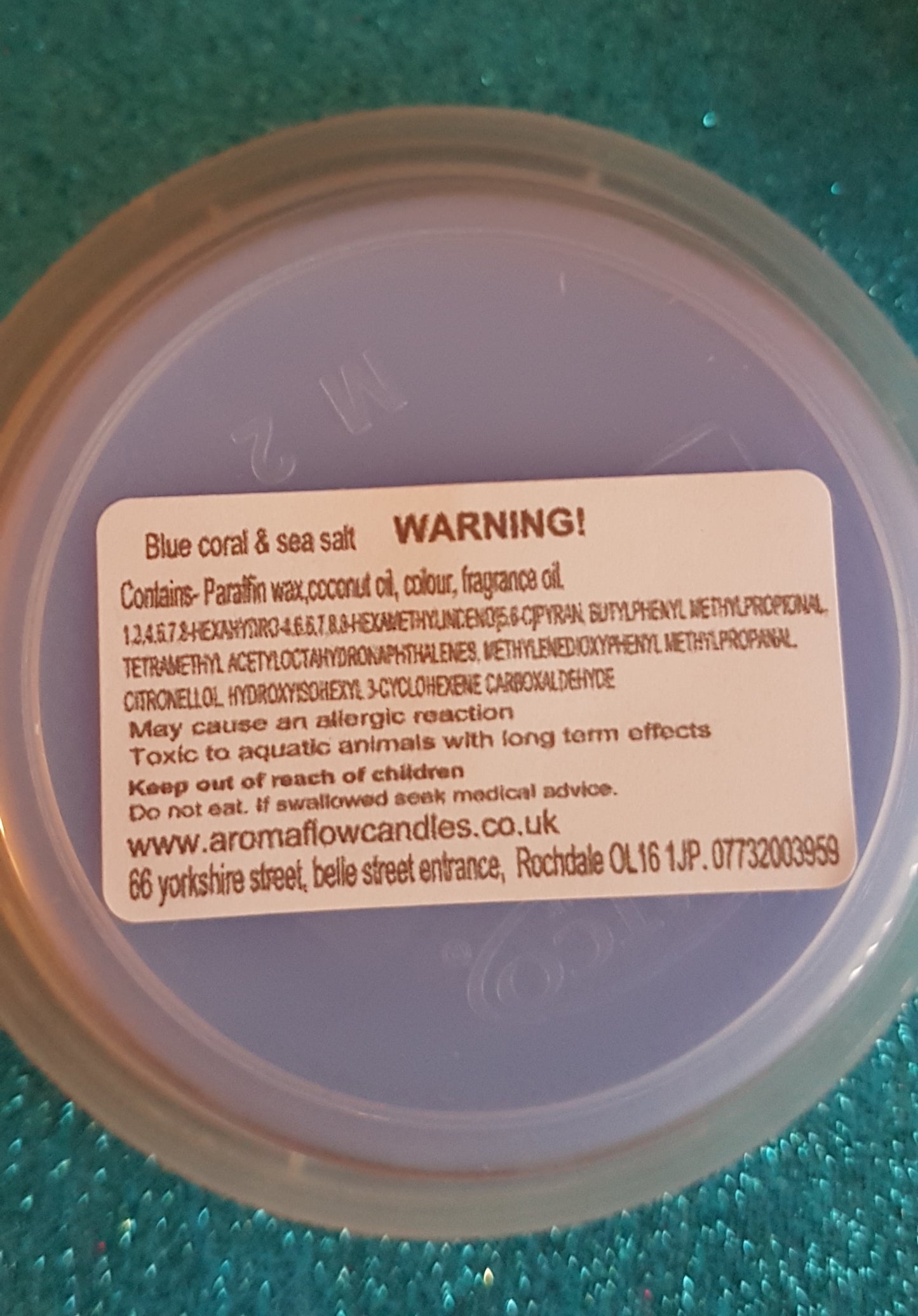 Blue Coral and Sea Salt Shot Pot Wax Melt