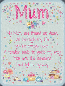 Sentiment Mum Metal Sign - Perfect for Mother's Day
