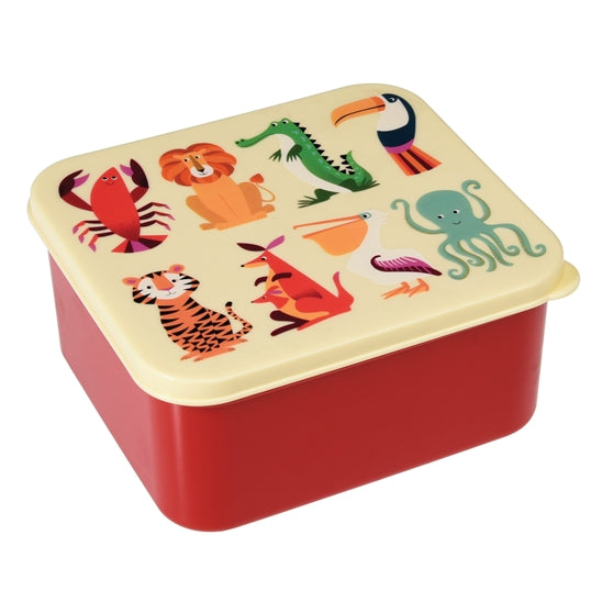 Colourful Creatures Square Lunch Box