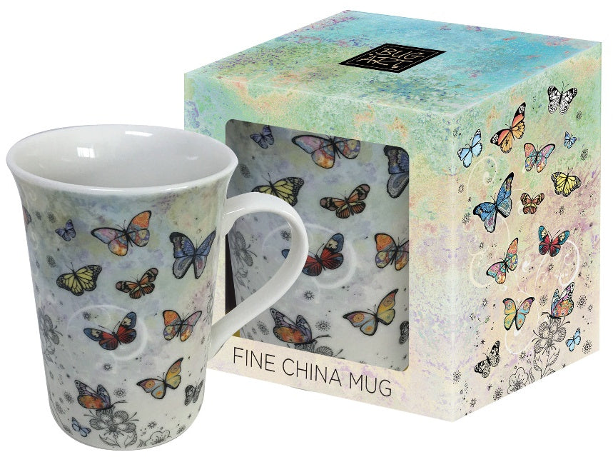 Reduced to Clear: Butterfly Fine China Mug