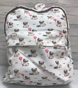 Pugs Printed Backpack