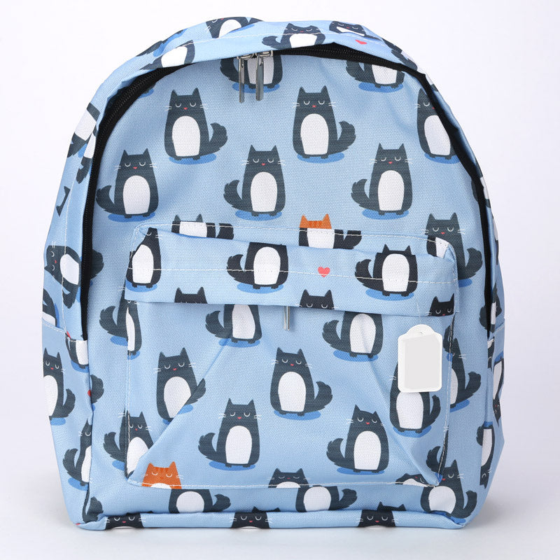 Reduced to Clear: Cat 'Feline Fine' Printed Backpack