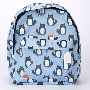 Cat 'Feline Fine' Printed Backpack