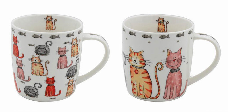 Cute Cats Fine China Mug - 2 Designs Available