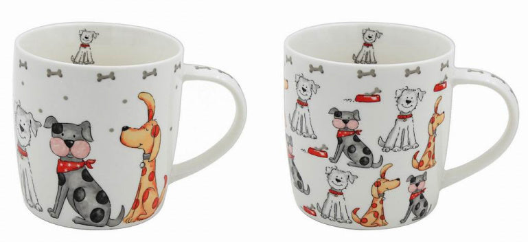 Cute Dogs Fine China Mug - 2 Designs Available