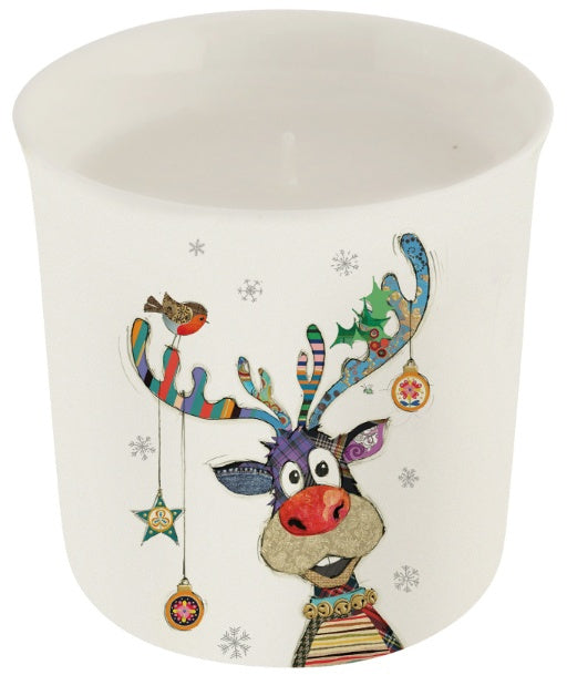 Rudolph the Reindeer Christmas Ceramic Candle Pot