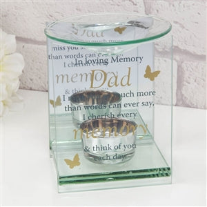 Memorial 'Thoughts Of You, Dad' Glass Wax Melt / Oil Burner