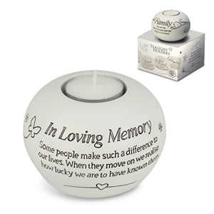 Said With Sentiment - 'In Loving Memory' Tea Light Holder