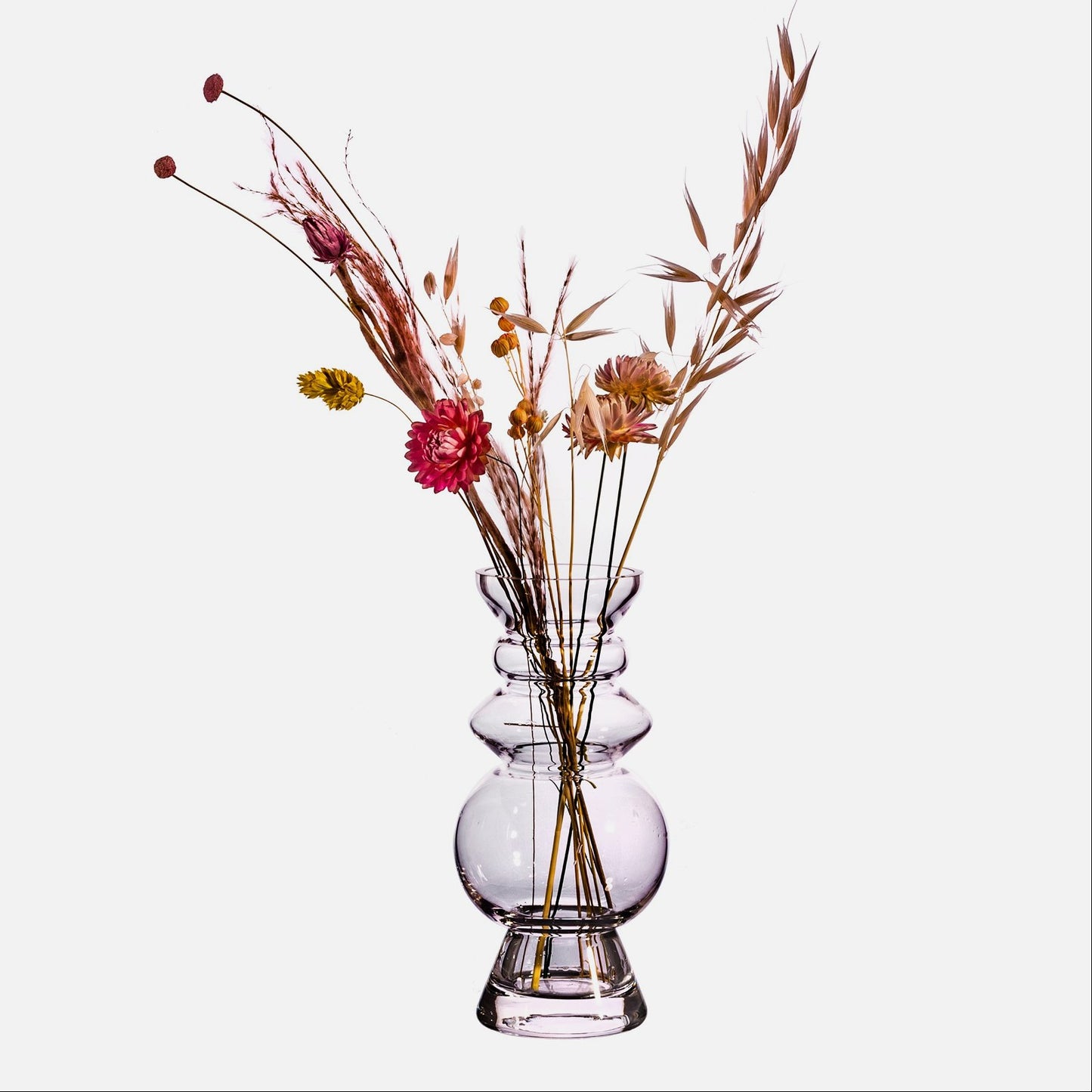 Selina Shape Clear Glass Vase