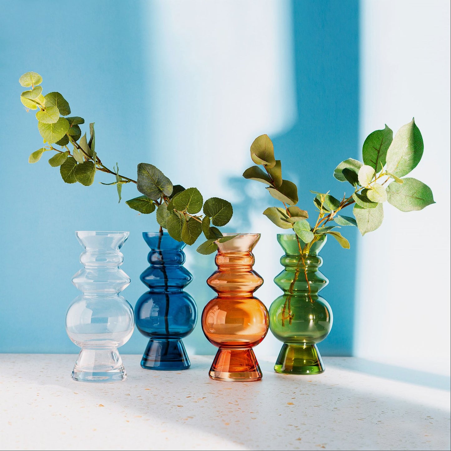 Selina Shape Clear Glass Vase