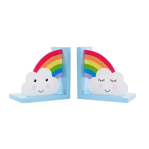 'Day Dreams' Rainbow and Clouds Bookends
