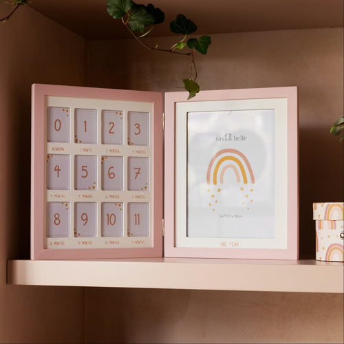 First Year Multi Photo Frame - Earth Rainbow