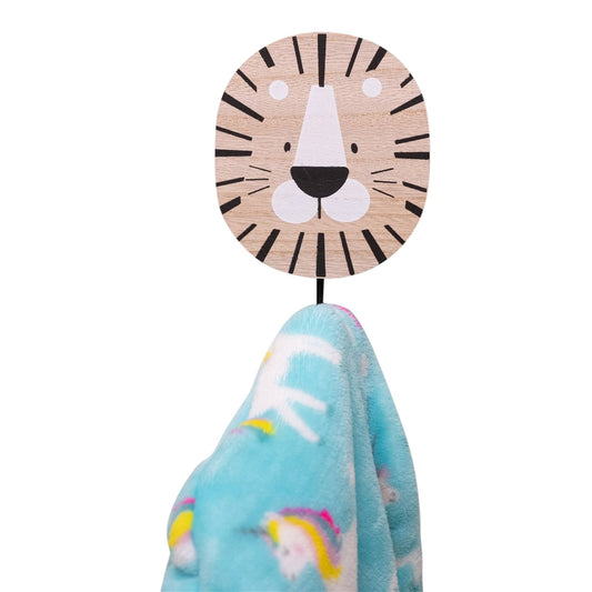 Lion, Giraffe, Elephant & Zebra Wall Hooks - Perfect for a Nursery!
