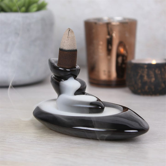 Ceramic Backflow Incense Burner - Small Pebbles