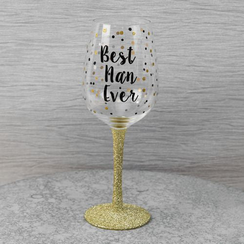 Best Nan Ever Wine Glass